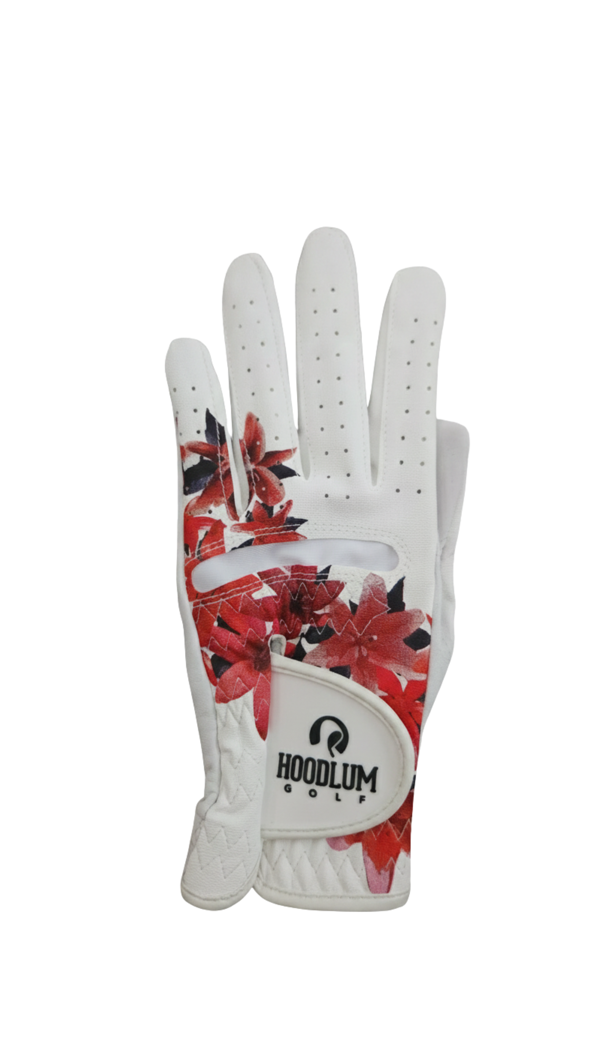 Women’s Floral Golf Glove (White)